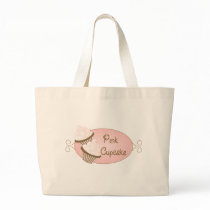 Custom for Pink Cupcake Tote Bags
