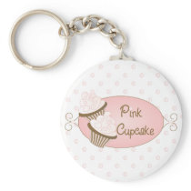 Custom for Pink Cupcake Key Chains