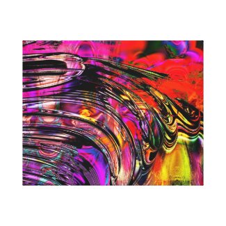 Custom Fractal Art "Color Splash" Canvas Print
