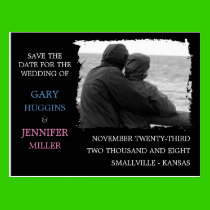 Custom Frame Save the Date: Torn Frame Post Cards