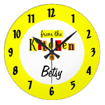 Custom From the Kitchen Of Black Numbers Clock wall clocks