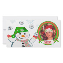 Custom Funny Children's Christmas Photo Card photo cards
