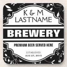 Custom Funny Home Brewer Beer Sign Coaster