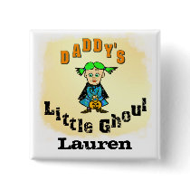 Custom Funny Name Halloween Button by jamiecreates1 Custom Funny Name Halloween Button