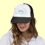 Custom Funny Thought Bubble Cap Template hats