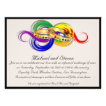 Custom Gay Wedding Invitations, Non-Formal invitations