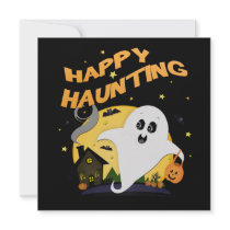 Custom Ghost Halloween Party Invitation by jamiecreates1 Custom Ghost Halloween Party Invitation