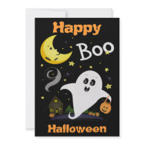 Custom Ghost Halloween Party Invitation by jamiecreates1 Custom Ghost Halloween Party Invitation