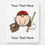 Custom Girl Baseball Mousepad - Customizable
