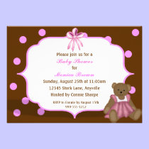 Custom Girls Baby Shower Invitations invitations