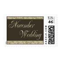 Custom gold and white damask postage postage by aslentz Custom gold and white damask postage postage