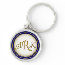Custom Gold Monogram keychain Armin