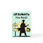 Custom Graduate Rockin' Graduation Card