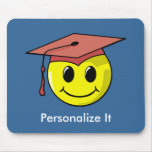 Custom Graduation Smiley Face Mousepad