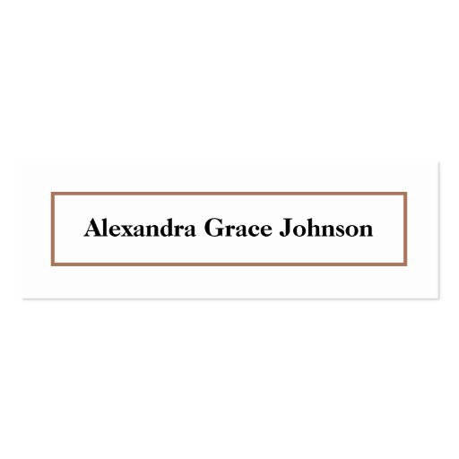 Custom Graduation Status Card (white/gold) Business Card Template (front side)
