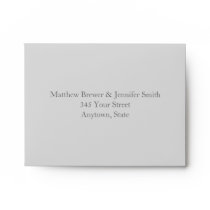 Custom Gray Celtic Knot Envelope with Address
