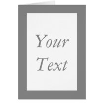 Custom Gray & White Thank You Card Stationery