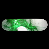 Custom Green Flame Board skateboards