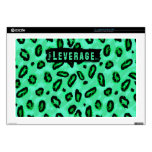 Custom Green Leopard 17" Laptop Skin
