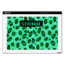 Custom Green Leopard 17" Laptop Skin