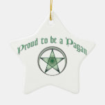Custom Green Pagan Pride Star Ornament