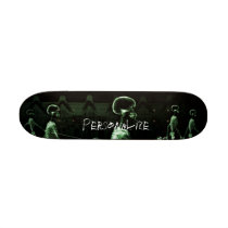Custom Green X-Ray Skeletons Midnight Stroll Skate Boards