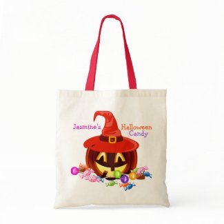Custom Halloween Candy Tote Bag