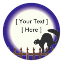 Custom Halloween Cat Stickers sticker
