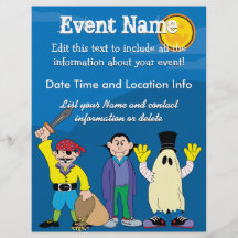 Custom Halloween Costumes Flyer Design