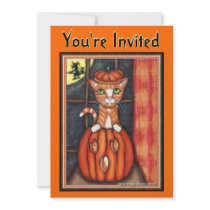 Custom Halloween Party Invitation by jamiecreates1 Custom Halloween Party Invitation