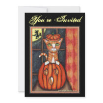 Custom Halloween Party Invitation by jamiecreates1 Custom Halloween Party Invitation