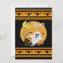 Custom Halloween Party Invitation - A cute, and slightly spooky Halloween Invitation.