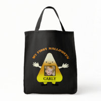 Custom Halloween Trick or Treat Candy Corn Bag