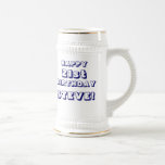 Custom Happy 21st Birthday Beer Stein - Customized Mug