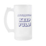 Custom Happy 21st Birthday Frosted Beer Mug