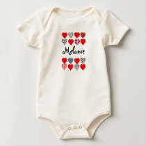 Custom Hearts Baby Tshirt