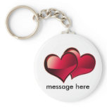 custom hearts keychain