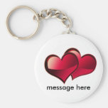custom hearts keychain