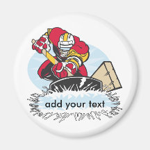 Custom Hockey Player Magnets