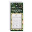 Custom Holiday Calendar Card, Christmas/New Year rack cards