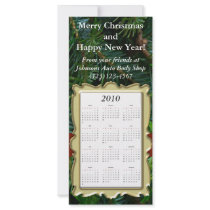 Custom Holiday Calendar Card, Christmas/New Year rack cards
