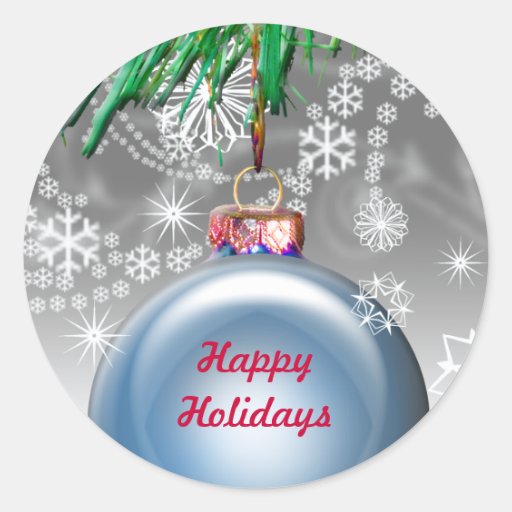 Custom Holiday Envelope Seals Sticker Zazzle