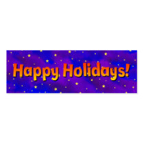 Custom Holidays Gift Tag business cards