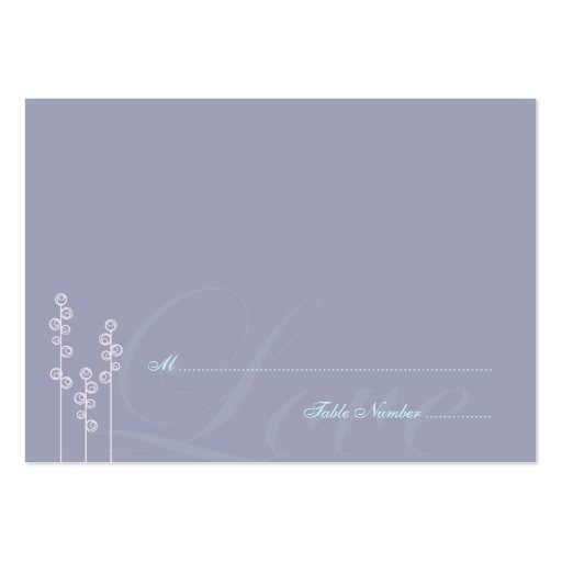 ::custom: Hollyhock & Ampersand Place Card v2 Business Card Template (front side)