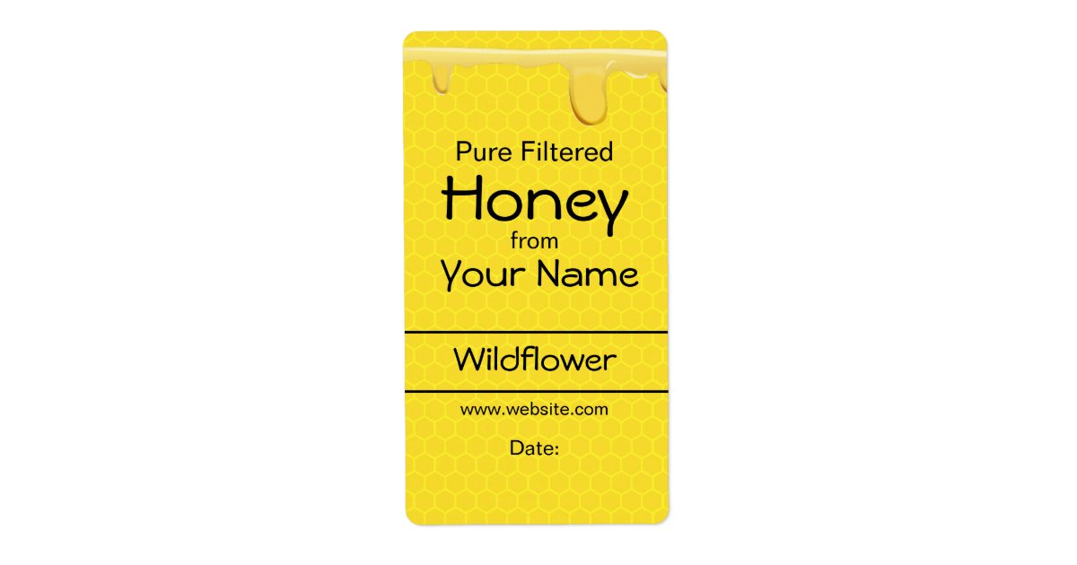 custom honey labels honeycomb customizable text zazzle how to design my own wedding invitations