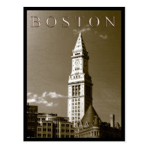 Custom House Clock Tower Post Card