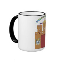 Custom House of Russian Blue cat crest mug Russia
