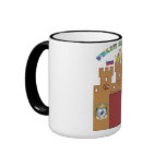 Custom House of Russian Blue cat crest mug Russia