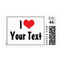 Custom I Love Postage Stamps