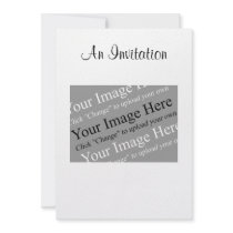 Custom Image and Text Invitation Template invitations